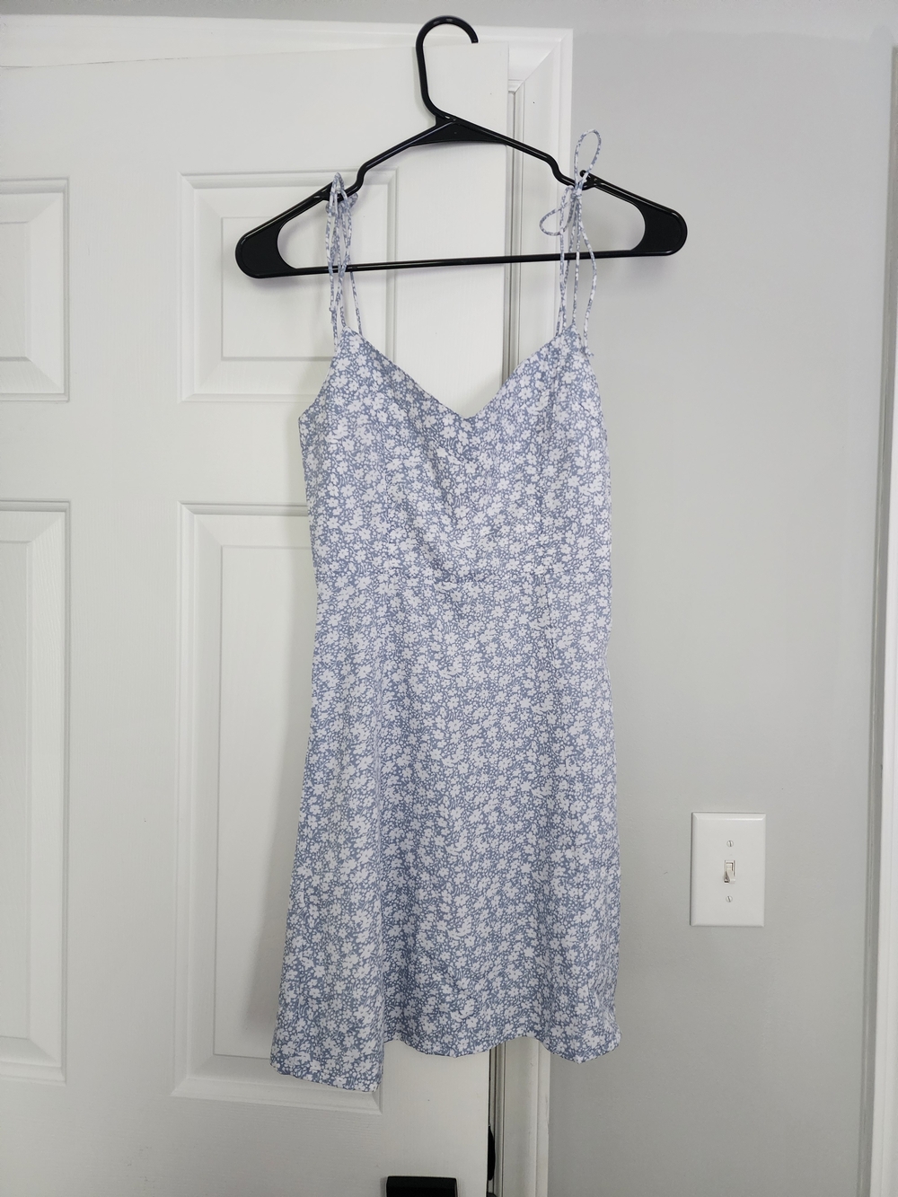 Fransescas Amber Satin Ditsy Floral Mini Dress by Blue Rain